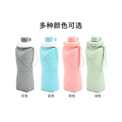 Foldable Silicone Water Bottle – Leakproof, Reusable & Travel Friendly