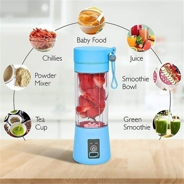 Portable Blender - Rechargeable Personal Smoothie Maker Electric USB Juicer
