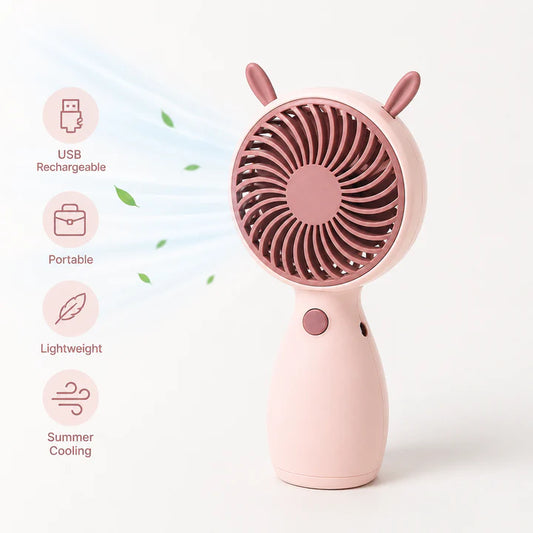 Portable USB Rechargeable Mini Handheld Fan